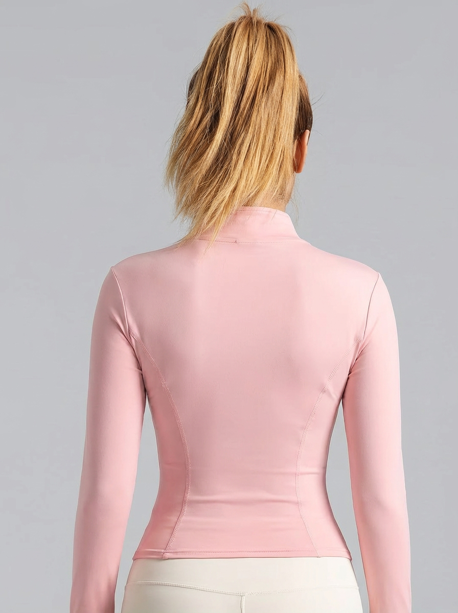 New Women Light Pink Yoga Coat - đánh giá và giá Yoga Of Fitness