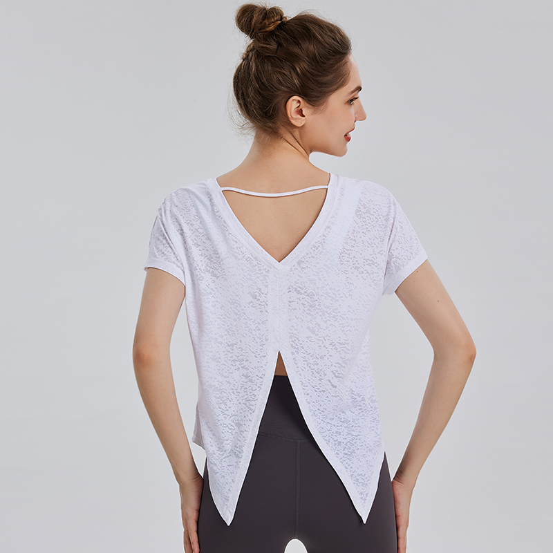 Women's Yoga T-Shirt Loose Spo - đánh giá và giá Yoga Fitness Training