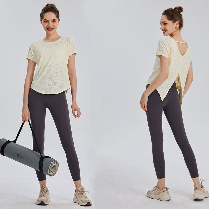Women's Yoga T-Shirt Loose Spo - đánh giá và giá Yoga Fitness Training