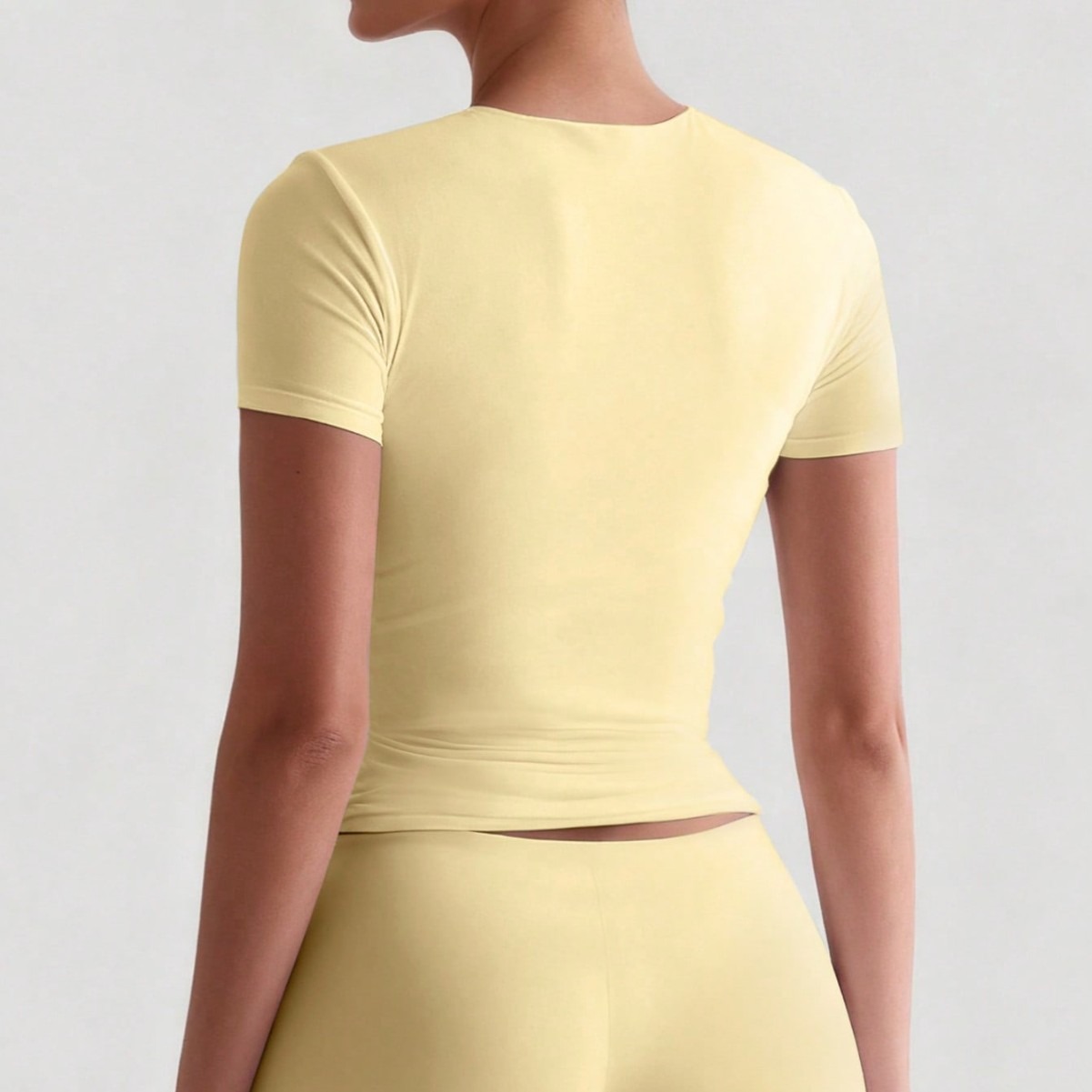 Set-in Shoulder Crew Neck Shor - đánh giá và giá Yoga Fitness Training