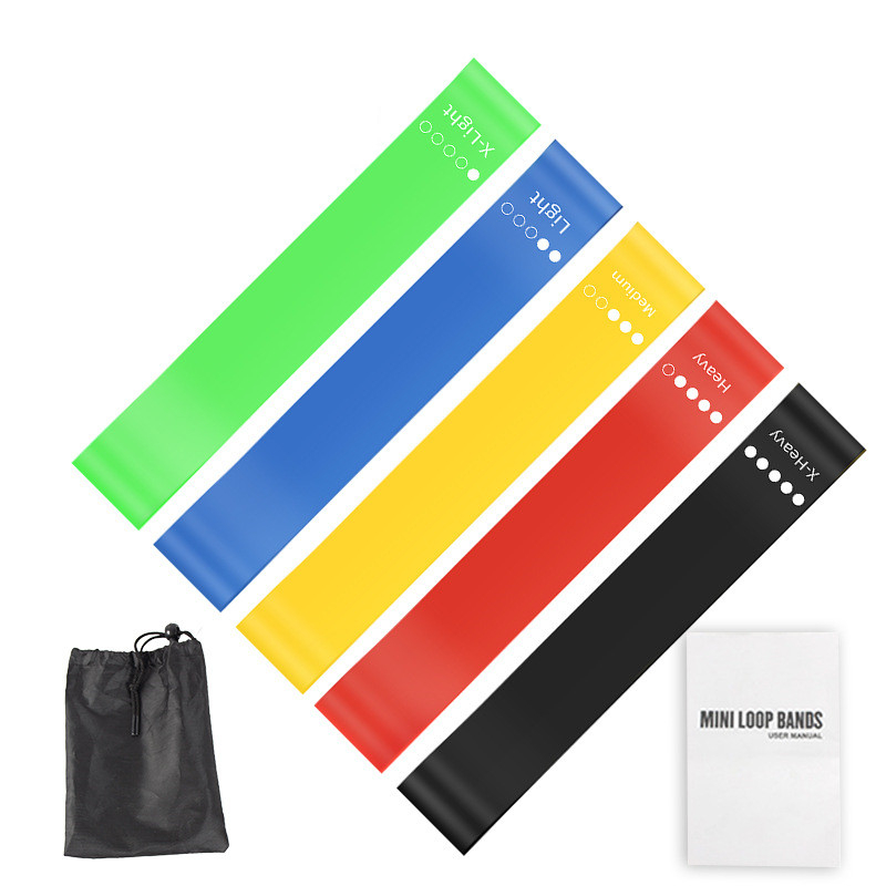 5Pcs TPE Resistance Bands Set  - đánh giá và giá Yoga Fitness Resistance Band