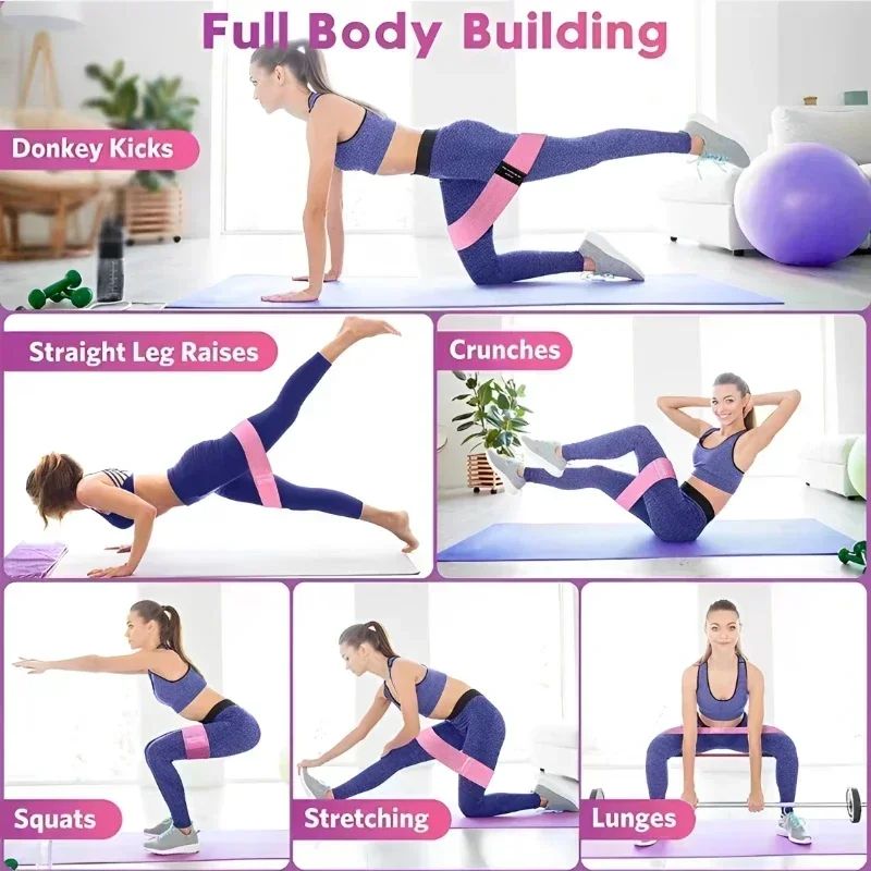 Fabric Resistance Hip Booty Ba - đánh giá và giá Yoga Fitness Resistance Band