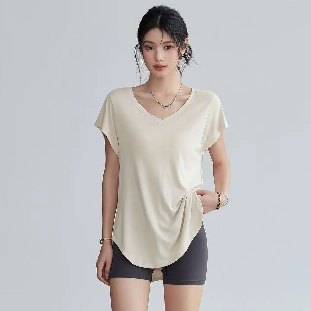 Women's Slimming Round Neck Yo - đánh giá và giá Yoga Fitness Training