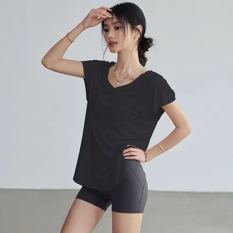 Women's Slimming Round Neck Yo - đánh giá và giá Yoga Fitness Training